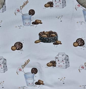 Preview: Handmade Strampler gr. 68 milk & cookie